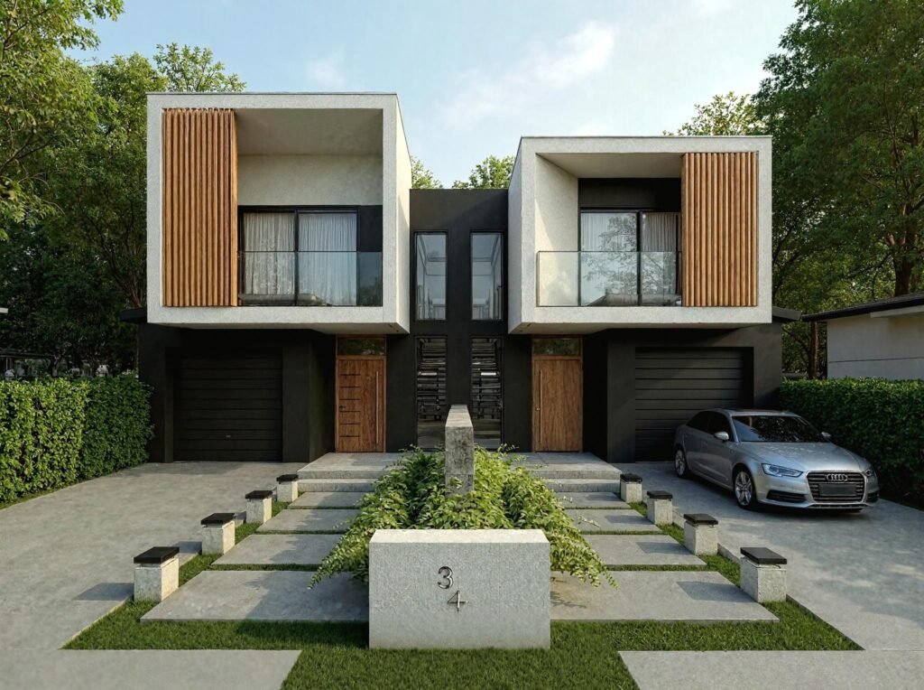 Root and Rise Residence | Contemporary Dual Occupancy Architecture Balancing Privacy, Connection and Growth